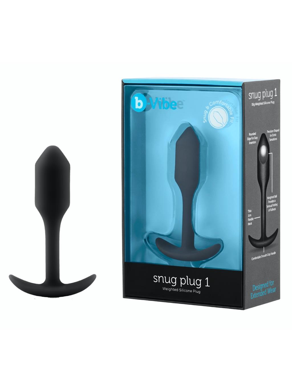 B-Vibe Snug Plug 1 - Black