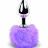 FeelzToys Bunny Tails Butt Plug - Purple