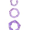 Var. Get Hard Cock Rings - 3pcs - Purple