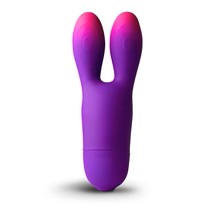 Rocks Off Glo-Girl Bunny Vibrator Purple Pink  Purple