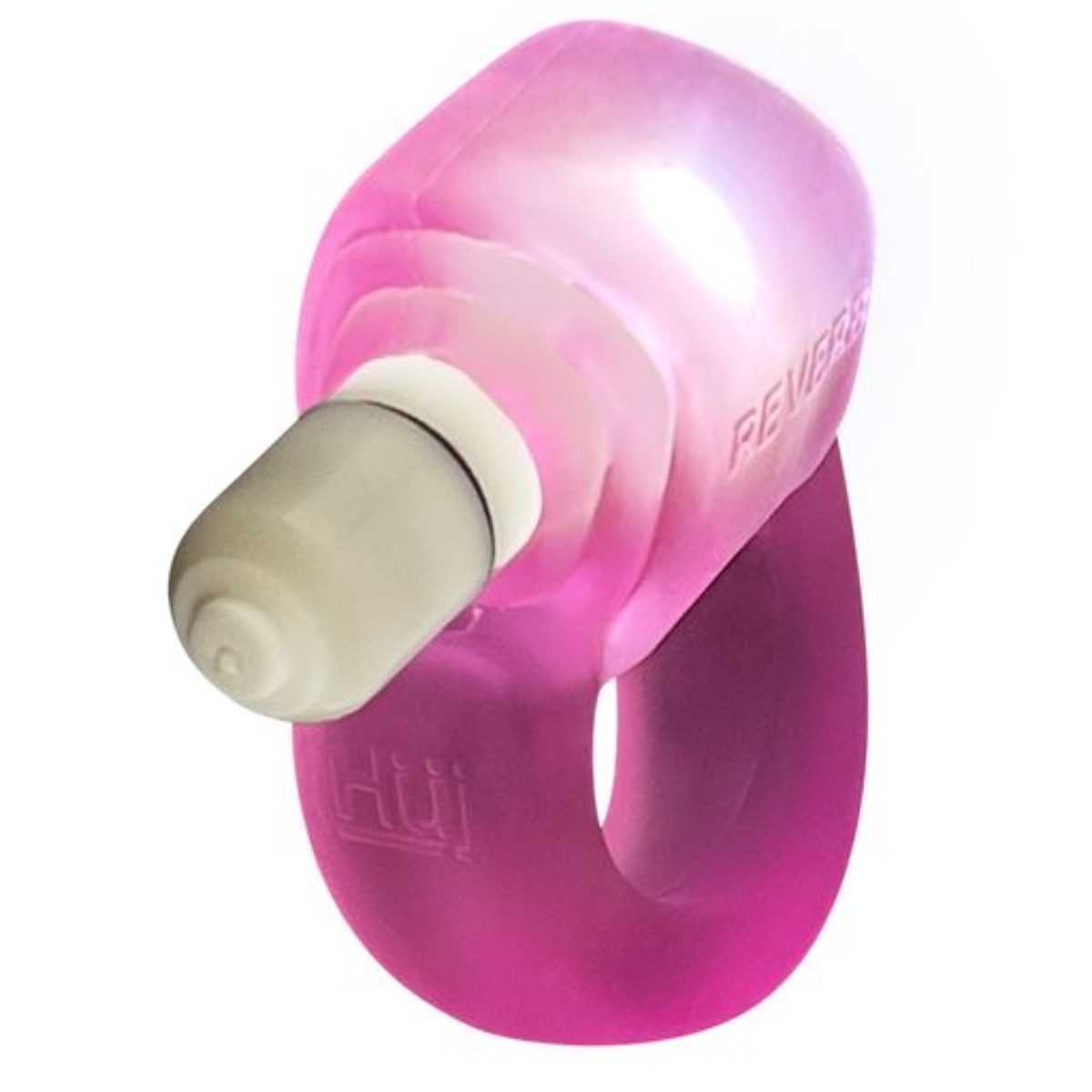 Glowdick Cockring With LED Pink Ice